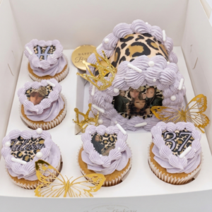 Custom Cupcake + Barrel Cake Combo
