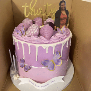 The "Signature Silhouette" Custom Cake